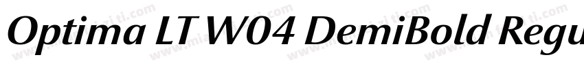 Optima LT W04 DemiBold Regular 商字体转换